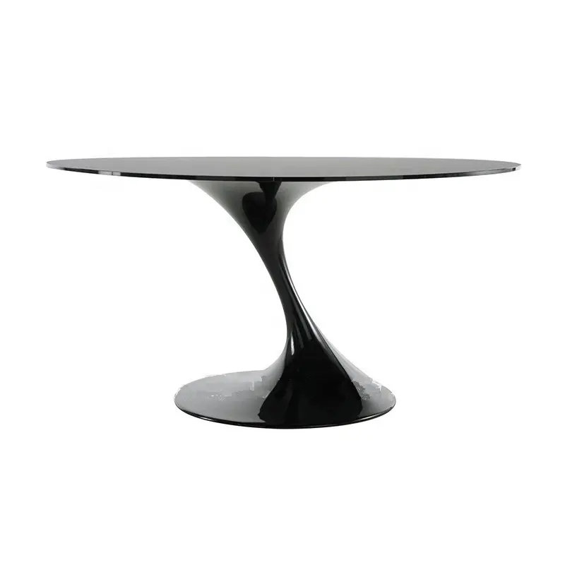 Moderne designer ronde glasvezel shell eettafel outdoor tafel Italiaanse meubels