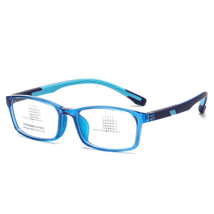Jamie 8023 Rectangle Plano Lenses TR90 Soft Silicone Frames Ultralight Anti-Slip Children's Eyeglasses Frame - Product Image 2
