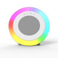 Speaker RGB Portabel dengan Mic Terintegrasi untuk Daya Tahan Baterai 3-5 Jam, Komunikasi Wi-Fi USB/AUX, Lampu LED Berkedip, Daya DC
