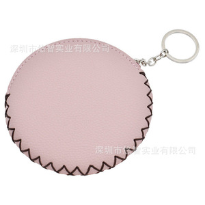 Mini <b>cute</b> coin <b>purse</b>, cartoon round earphone holder, coin <b>purse</b>, customizable PU with customizable logo. - Product Image 4