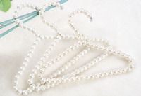 DS5677 Elegante Pearl Dog Kleiderbügel für Kinder Kinder Pet Groom ing Kleiderbügel für Kleider Jacken Mini Cute Pearl Kleiderbügel