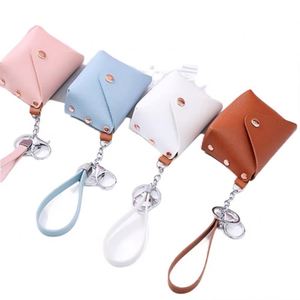 Monedero Mini de Cuero PU al por Mayor con Llavero y Correa para la Muñeca, Bolsa de Almacenamiento Portátil de Moda para Mujeres y Niñas, Regalo Promocional - Product Image 1