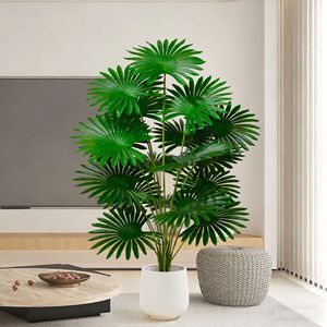 <span class=keywords><strong>Palmier</strong></span> artificiel vert en pot, ornement en PVC souple, hauteur 80 cm, pour décoration de salon et de maison - Product Image 2