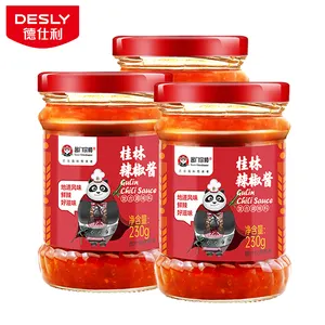 Gran oferta de salsas de pimienta para supermercado, botella de salsa de 230g, salsa de gran maestro de Guilin, venta al por mayor