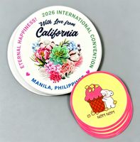 Etiquetas Adhesivas Personalizadas, Económicas, con Corte a Troquel, Logotipo de Empresa, Múltiples Diseños, Brillantes o Mate, con Dibujos Animados
