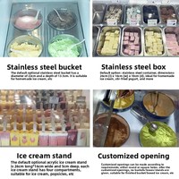 YINZHENG Nouvelle Vitrine Réfrigérée Commerciale pour Crèmes Glacées, Yogourts Glacés et Sucettes Glacées, pour Supermarché