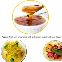 Bahan makanan konsentrat Jam untuk minuman buah Jam alami untuk jus, Smoothie, makanan penutup, saus 3kg Jam buah gairah
