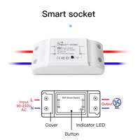 Controlador y Interruptor de Puerta de Garaje WiFi JRUMP Tuya con Control Remoto por Aplicación, Temporizador, Control por Voz, Compatible con Alexa y Google Home