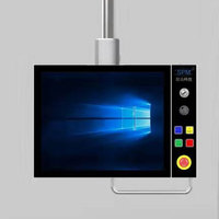 Base murale horizontale en acier inoxydable série 48 #4860 pièces de système de bras de support panneau de commande monté sur bras PC ou support de moniteur