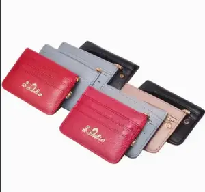 Spot Ultra-thin Card Bag Light Sleeve Summer Leather Sleeve Wholesale Card Clip PU Bag Holder Wallets Handbag Women