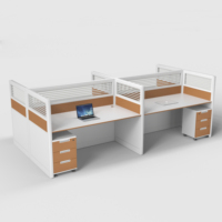 Fourniture de meubles de bureau modulaires en bois combinaison de postes de travail fabricant de postes de travail pour employés Table de bureau