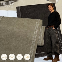 Tissu tissé lourd 97% coton 3% élasthanne 310-320 g/m² pour vêtements d'automne et d'hiver, textile de confection