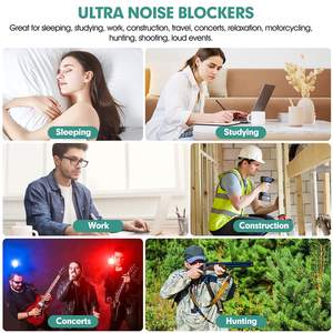 سدادات أذن عازلة للصوت مخصصة للدراجات النارية والنوم، 60 زوجًا، 38 ديسيبل، سدادات أذن ناعمة من الفوم - Product Image 4