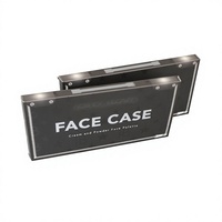 Boîte d'emballage en carton pour palette de maquillage vide avec logo personnalisé, étiquette privée, miroir intégré, vente en gros, OEM