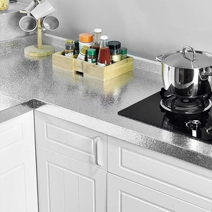 Commercio all'ingrosso Su Ordinazione del PVC di Alluminio Del Nastro Cabinet A Prova di Olio Mattonelle Della Parete Adesivo Carta Da Parati Impermeabile Per La <span class=keywords><strong>Cucina</strong></span> - Product Image 4
