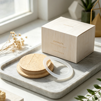Joint d'étanchéité en caoutchouc silicone en gros pour couvercles de bocaux en bois, bande d'étanchéité blanche certifiée ISO9001 pour conteneurs de stockage domestiques