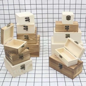 Caja de Almacenamiento de Madera, Pino Sólido, Rectangular, Apilable, Caja de Regalo, Caja de Embalaje para Manualidades, Tamaño Personalizado - Product Image 4