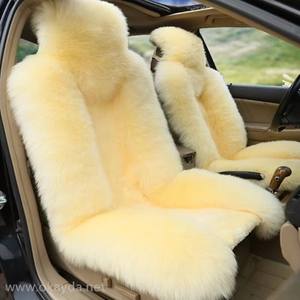 Housse de siège de voiture en fourrure de mouton de luxe Okayda, pour l'avant, toutes saisons, 4 pièces, confort et style premium - Product Image 5