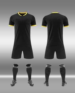 High-Quality Full-Set Soccer <strong>Referee</strong> <strong>Outfits</strong> Minimalist Design with Classic Stand Collar for Official Use - Product Image 4