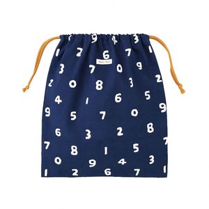 Wholesale Custom Personalized Organic Cotton Canvas Dust Bags Gift Bag Drawstring Bag With Double <b>String</b> - Product Image 4