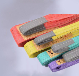 Số Lượng Lớn Hàng Hóa Tải Và Xếp Tải Chuyển Net Phẳng Sling 1T 3T 2M 3M 3M 5M 6M Polyester Sợi Lưới Sling - Product Image 3