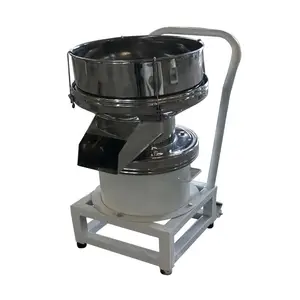 Mesin penyaring bergetar 450mm, mesin penyaring jus dek tunggal portabel untuk minyak kelapa Susu kedelai