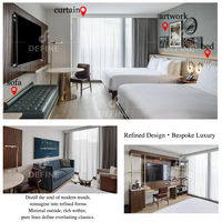 Hotelmöbelhersteller Luxuriöse 5-Sterne-Schlafzimmersets King-Queen-Hotelbett Komplettpaket für Hotelzimmerausstattung