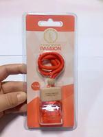 Pendentif Parfum Voiture, Désodorisant Suspendu pour Intérieur de Voiture, Type Verre & Bois, Ornement Parfumé Haut de Gamme aux Huiles Essentielles pour Hommes et Femmes