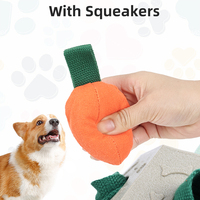 Indestructible Durable Dog Snuffle Ball IQ Training Toy of Rubber and Plush Mental Stimulation Pet Toy Packed in Box or Bag