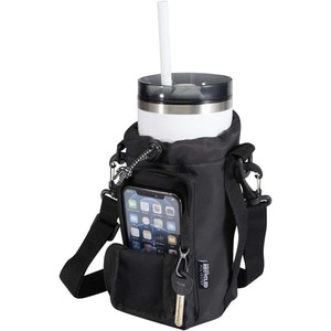 Bolsa de Viaje de Cuero Genuino de 2 Litros para Botellas, Hecha con Material Reciclado, Modelo 120765-2, Sin Marca - Product Image 1