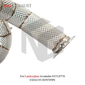 Sistema de Escape de Acero Inoxidable ING para Lamborghini <span class=keywords><strong>Aventador</strong></span> <span class=keywords><strong>SVJ</strong></span> LP770 con Protector Térmico de Alto Rendimiento - Product Image 5
