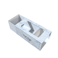 Caja de Exhibición para Pastelería de Nuevo Diseño, Resistente a la Grasa, Personalizable, de Grado Alimenticio, para Pasteles, Postres y Galletas, con Ventana
