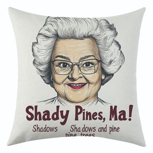 Cartoon Character Linen <b>Pillowcase</b> <b>Square</b> Washable Living Room Cushion Cover - Product Image 2