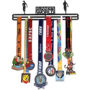 Factory Custom Metal Stainless Steel Medal Holder Large Display Hanger Rack For Medals And Trophy Display