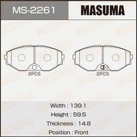 وسادات فرامل MASUMA من الشركة المصنعة ، وسادات فرامل احترافية لنيسان UY33
