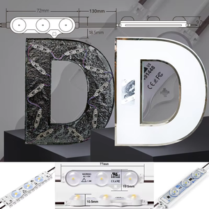 Nuevos Productos BOND, Módulo LED 220v, 100 Piezas por Caja, IP67, Resistente al Agua para Exteriores, Apto para Letras Luminosas y Cajas de Luz DIY - Product Image 3