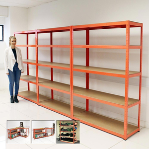 Steel Boltless Metal Frame 5 Layer Warehouse Storage Shelf Rack Adjustable Shelf Storage Shelving Garage Shelving