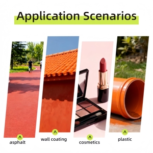 Pigmento Inorgánico en Polvo de Óxido de Hierro Fe2O3 (Rojo/Amarillo/Negro/Marrón/Verde) 100% Pureza Grado Industrial para Recubrimiento de Concreto - Product Image 4