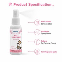 ZouRunAn Parfum pour animaux Sakura en promotion 60ml, parfum floral frais pour chiens et chats, approvisionnement mondial, assurance commerciale