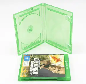 Remplacement pour Xbox ONE Case Clear Green Plastic Cartridge Cases Transparent Xbox ONE Shell Game Case