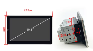 탐색 안드로이드 멀티미디어 플레이어 전기 360 도 회전기 2din 10.1 인치 IPS 디스플레이 자동차 DVD 플레이어 BT DSP 스테레오 - Product Image 6