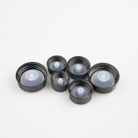 Bouchon à Vis Noir en Plastique 18/400 20/400 22/400 24/400 28/400 avec Bouchon Intérieur Conique pour Bouteille Boston 5 ml 10 ml 30 ml