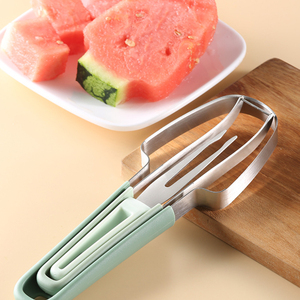 <span class=keywords><strong>Cortador</strong></span> <span class=keywords><strong>de</strong></span> Frutas y Verduras 3 en 1 <span class=keywords><strong>de</strong></span> Acero Inoxidable para <span class=keywords><strong>Sandía</strong></span>, Juego <span class=keywords><strong>de</strong></span> Cuchillos y Tenedores Profesionales, Herramienta <span class=keywords><strong>de</strong></span> Corte Multifuncional - Product Image 6