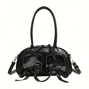 Nuevo bolso de lujo de estilo italiano amarillo para mujer con cierre de cremallera con dos asas/correas para uso informal - Product Image 1