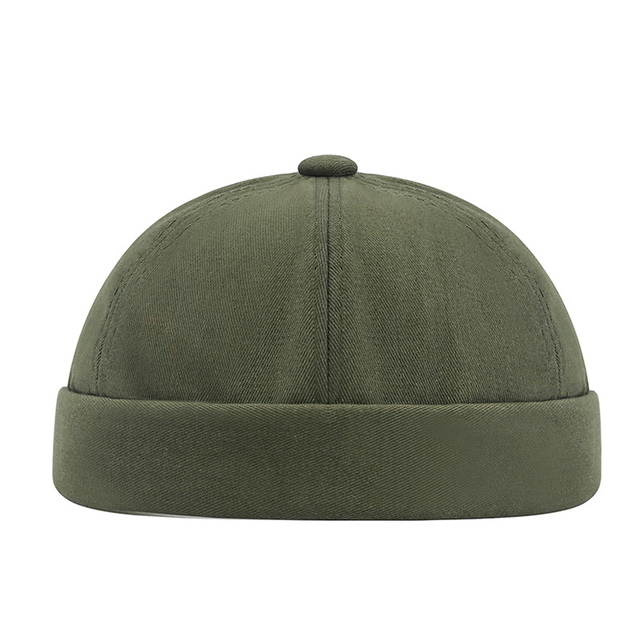 Vintage Man Personality No Eaves Landlord Hats Cotton Cheap Women Designer Beanie Caps Brimless