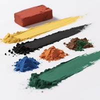 Oxyde de fer 772 noir couleur poudre concrète de colorant