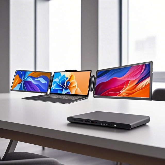 14-Inch S2 Portable Laptop Extender High Brightness Full FHD 1080P IPS LCD Triple USB Type-C 60Hz Detachable Extension Monitor