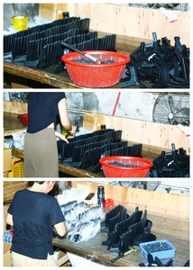 Thiết kế hiện đại sắt kim loại L hình dạng tường nổi Kệ chân đế kim loại tủ kệ khung - Product Image 4