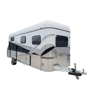 Deluxe Custom Dual Horse Straight Float with Storage Cupboard for EU Standard Horse Hauling - Product Image 1