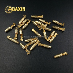 DJ211-3.5A Brass màu Loose 3.5 nam <span class=keywords><strong>Bullet</strong></span> thiết bị đầu cuối nam Butt không cách điện thiết bị đầu cuối uốn dây Loại kết nối - Product Image 2